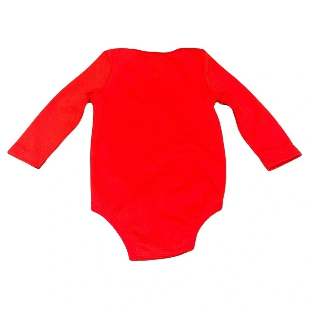 Nike Dri-Fit Red Long Sleeve Baby Onesie size 9mo